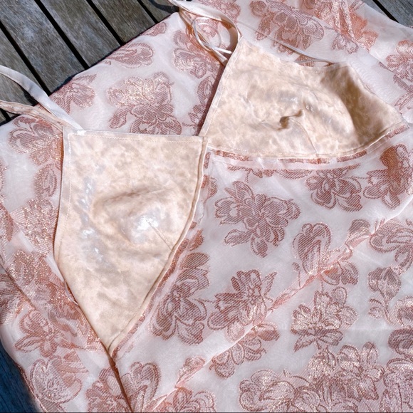 ✨ ZARA BLUSH ROSE GOLD FLORAL MAXI DRESS! - Picture 7 of 16